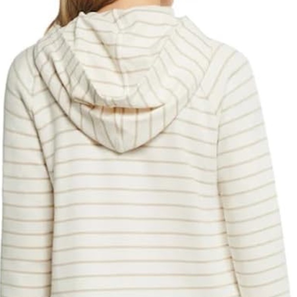 NWOT - Max & Mia Women's Stripe Waffle Knit Hoodie - Picture 3 of 3
